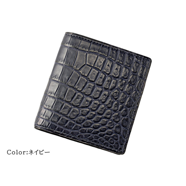 CYPRIS COLLECTION】コンパクト札入□マットクロコダイル