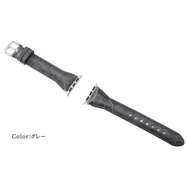 【キプリス】ウォッチバンド(Apple watch38/40/41mm対応)■クロコダイル