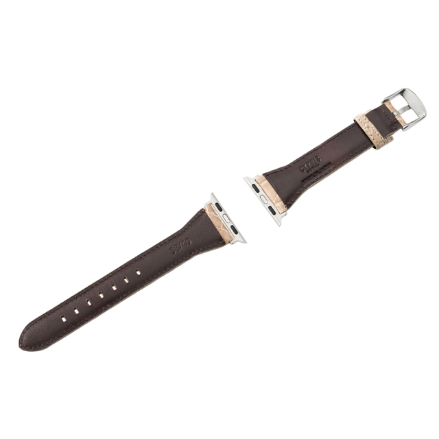 【キプリス】ウォッチバンド(Apple watch38/40/41mm対応)■クロコダイル