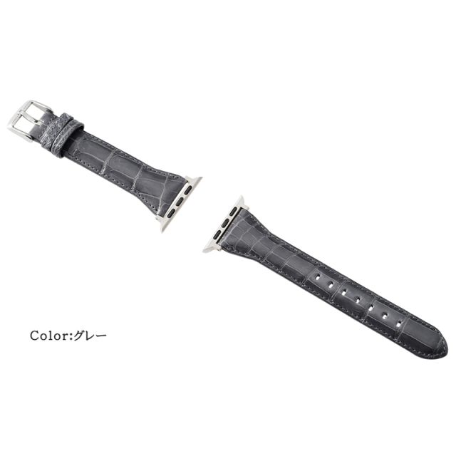 【キプリス】ウォッチバンド(Apple watch42/44/45/49mm対応)■クロコダイル