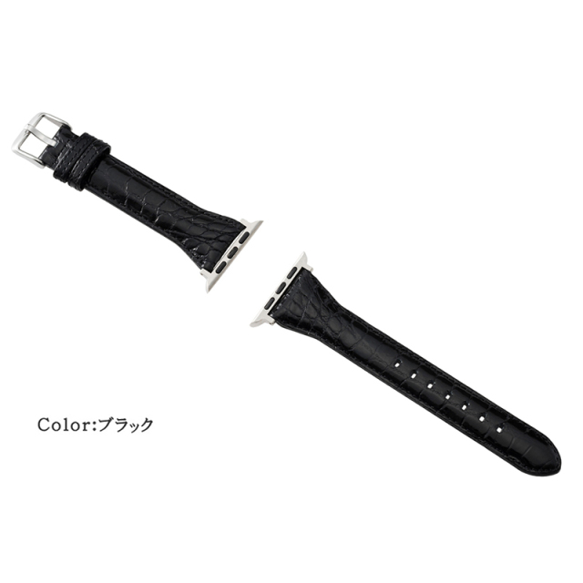 【キプリス】ウォッチバンド(Apple watch42/44/45/49mm対応)■クロコダイル
