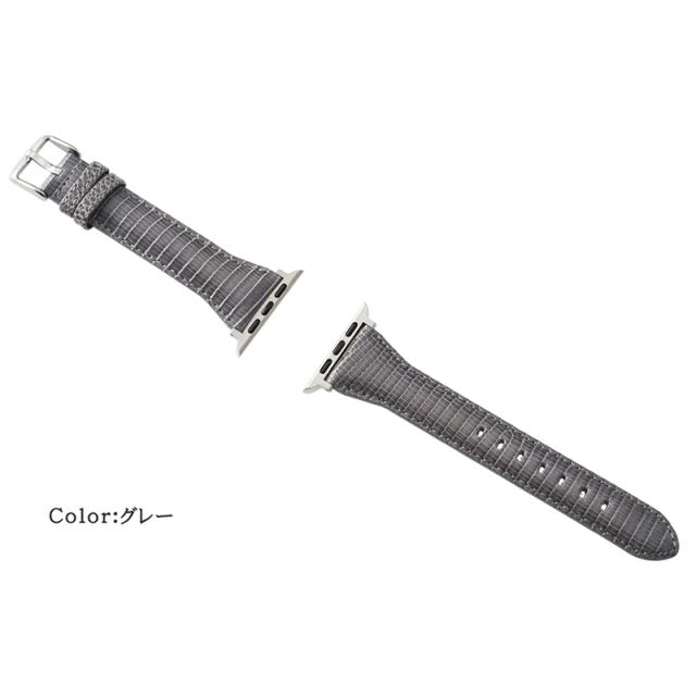 【キプリス】ウォッチバンド(Apple watch42/44/45/49mm対応)■リザード