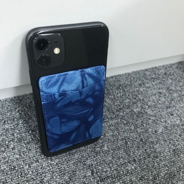 【キプリス】Mag Safeカードケース■AIZOME CALF