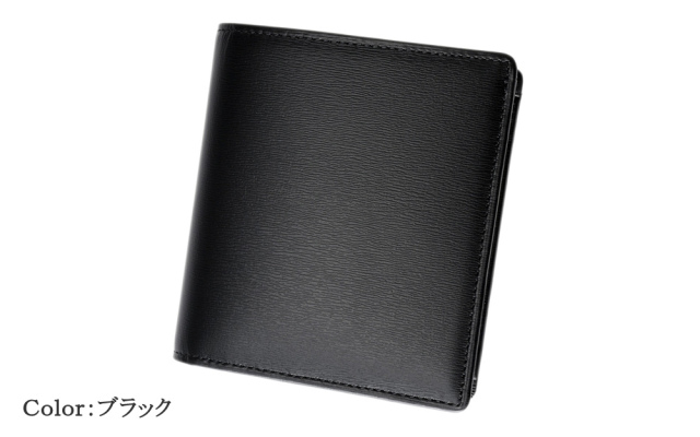 キプリス】コンパクト札入□ボックスカーフ