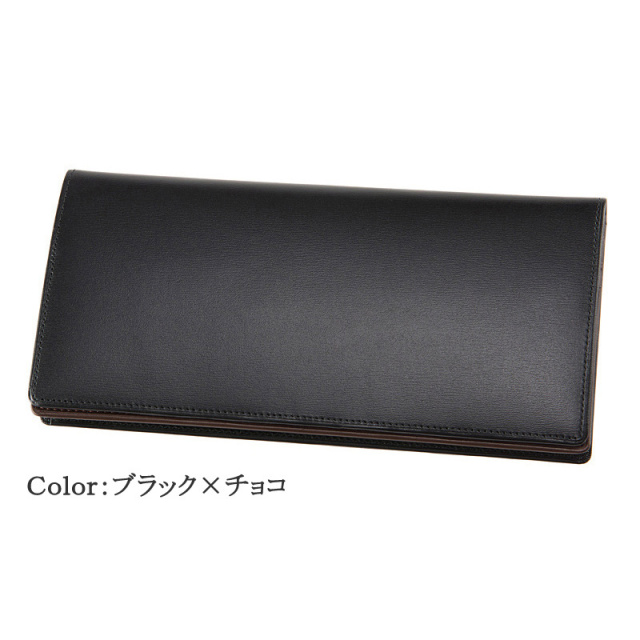 【CYPRIS COLLECTION】長財布(通しマチ束入・小銭入れなし)■ボックスカーフ＆リンピッドカーフ [4650]