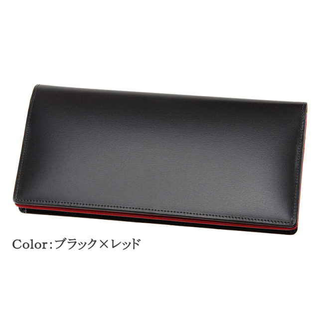 【CYPRIS COLLECTION】長財布(通しマチ束入・小銭入れなし)■ボックスカーフ＆リンピッドカーフ [4650]