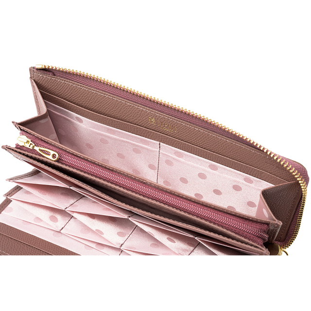 【キプリス】ハニーセル長財布(Ｌ字ラウンドファスナー束入)■シマロン