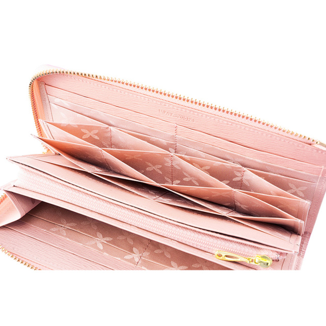 キプリス】ハニーセル長財布(L字ラウンドファスナー束入)□リサッカ