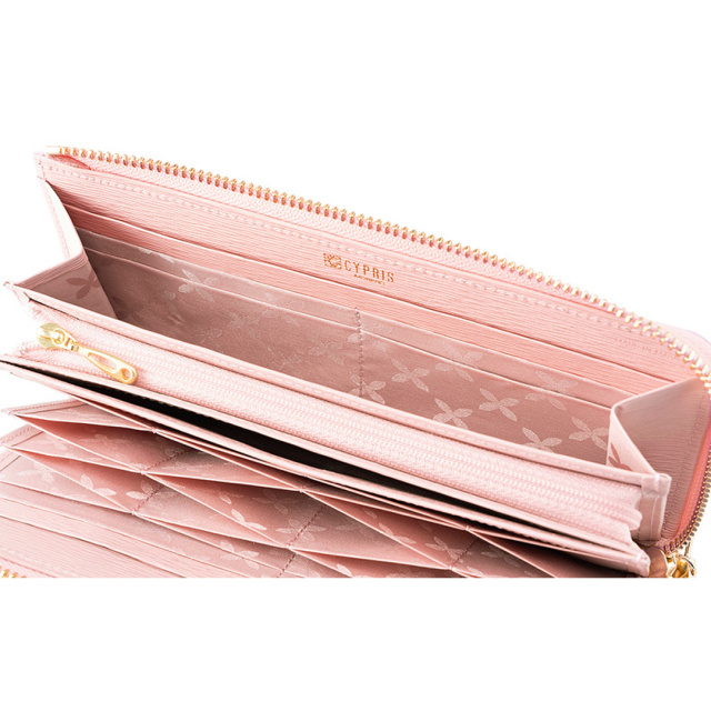 キプリス】ハニーセル長財布(L字ラウンドファスナー束入)□リサッカ