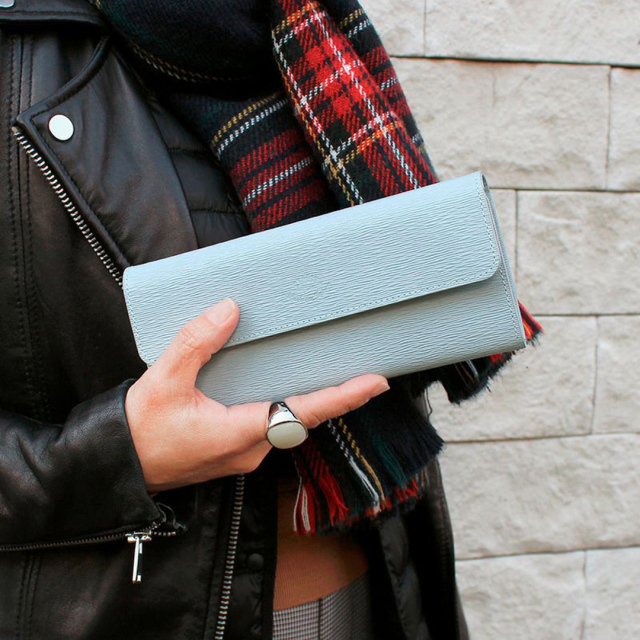 【キプリス】ギャルソンハニーセル長財布■リサッカ