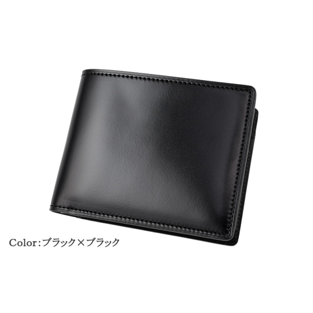 キプリス】二つ折り財布(ベロ・小銭入れ付き札入)□オイルシェルコード