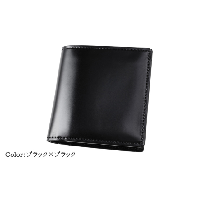 キプリス】コンパクト札入(小銭入れ付き)□オイルシェルコードバン