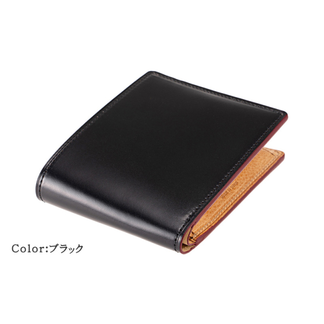 キプリス】二つ折り財布(小銭入れ付き札入)□オイルシェルコード
