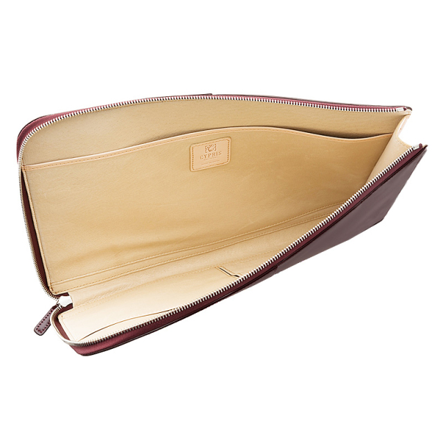 キプリス】クラッチバッグ(大)□新コードバン＆ベジタブルタンニン