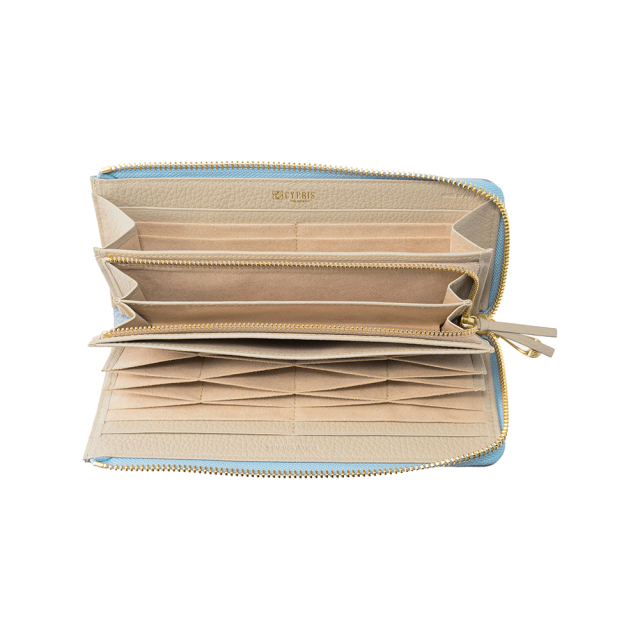 【キプリス】ハニーセル長財布(L字ラウンドファスナー束入)■ルミナス