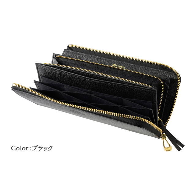 キプリス】ハニーセル長財布(L字ラウンドファスナー束入)□ルミナス