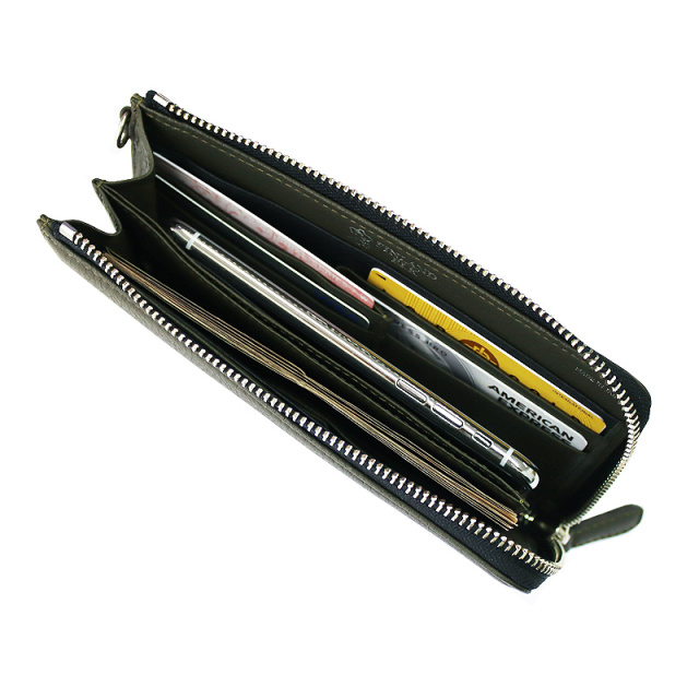 【キプリス】モバイルウォレット(ラウンドファスナー)■フィンランドエルク