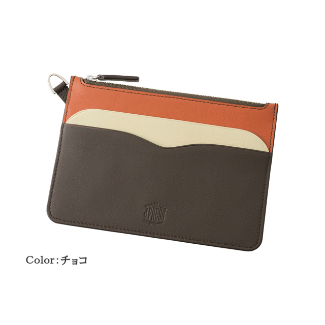 【J.PRESS】薄型ポーチ■マルチカラー