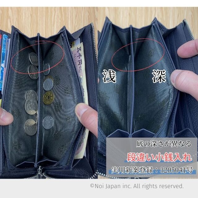 【J.PRESS】ハニーセル長財布(Ｌ字ラウンドファスナー)■バックブル