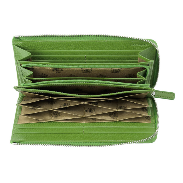 【J.PRESS】ハニーセル長財布(L字ラウンドファスナー)■バックブル