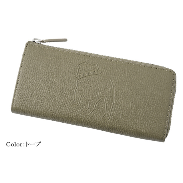 【J.PRESS】ハニーセル長財布(L字ラウンドファスナー)■バックブル