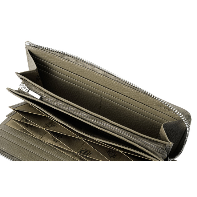 【J.PRESS】ハニーセル長財布(L字ラウンドファスナー)■バックブル