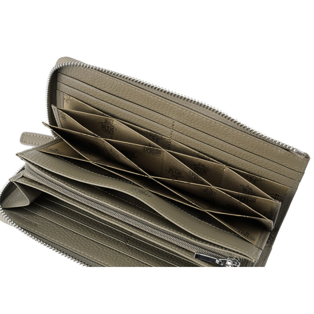 【J.PRESS】ハニーセル長財布(L字ラウンドファスナー)■バックブル