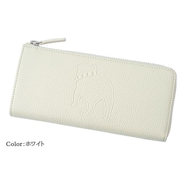 【J.PRESS】ハニーセル長財布(L字ラウンドファスナー)■バックブル