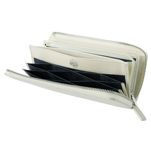 【J.PRESS】ハニーセル長財布(L字ラウンドファスナー)■バックブル