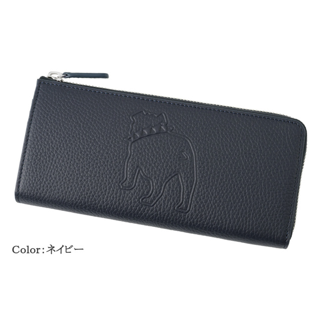 【J.PRESS】ハニーセル長財布(L字ラウンドファスナー)■バックブル