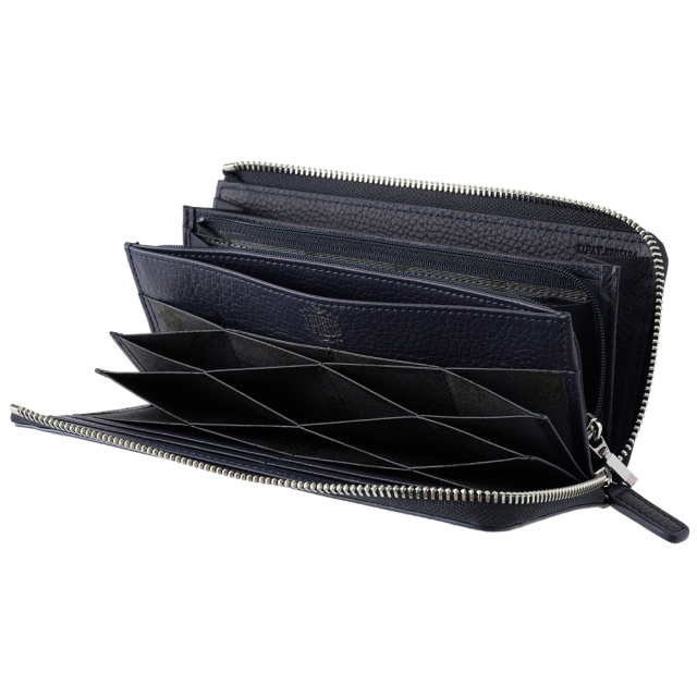 【J.PRESS】ハニーセル長財布(L字ラウンドファスナー)■バックブル