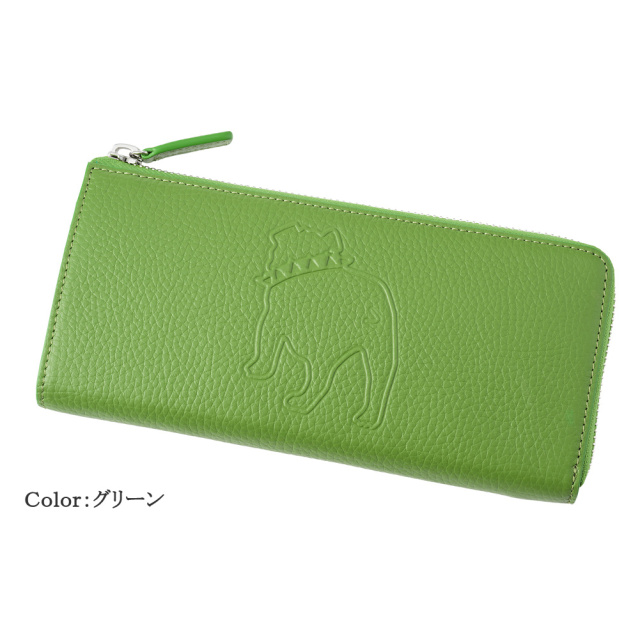 【J.PRESS】ハニーセル長財布(L字ラウンドファスナー)■バックブル