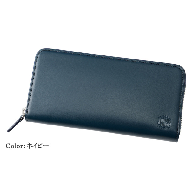 J.PRESS】長財布(ラウンドファスナー)□スムース×ヌメ