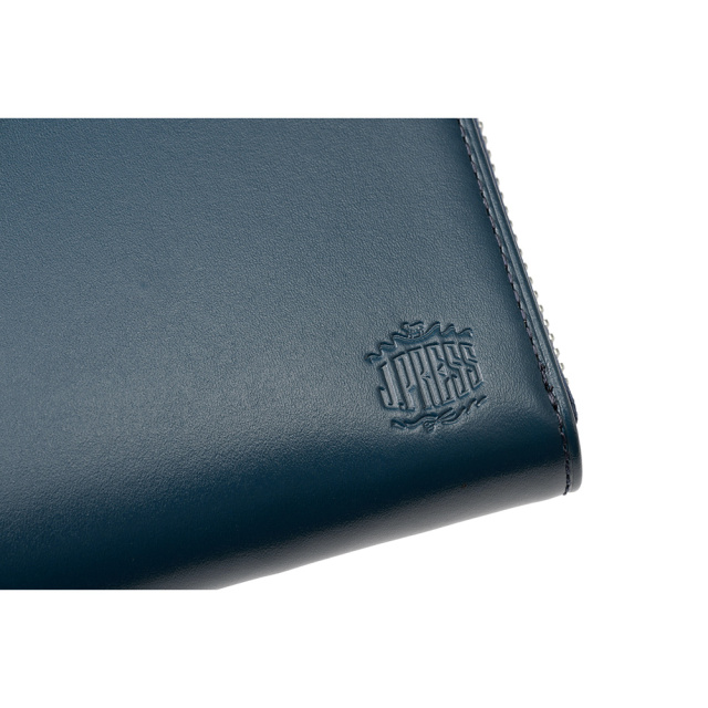 J.PRESS】長財布(ラウンドファスナー)□スムース×ヌメ