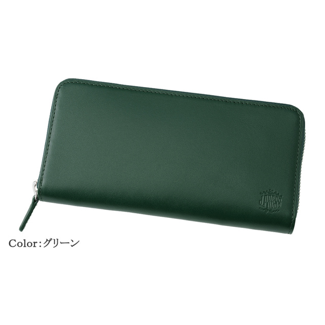 J.PRESS】長財布(ラウンドファスナー)□スムース×ヌメ