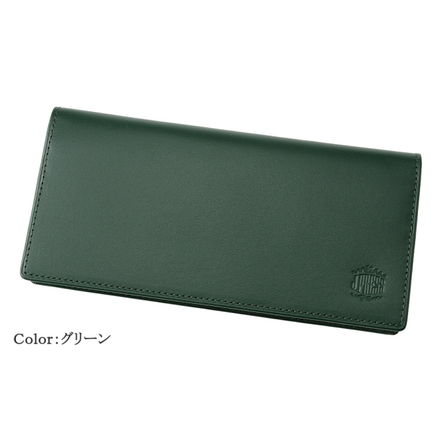 【J.PRESS】長財布(小銭入れ付き通しマチ束入)■スムース×ヌメ
