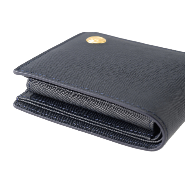 二つ折り財布(小銭入れ付き札入)■エンブレムボタン