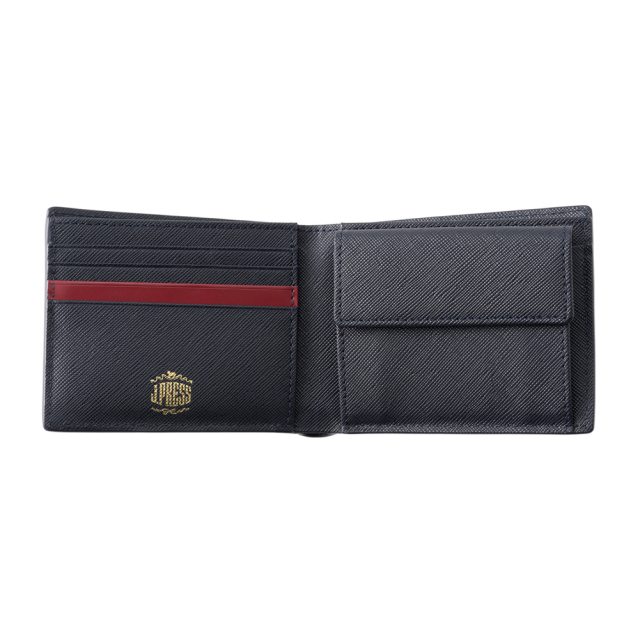 二つ折り財布(小銭入れ付き札入)■エンブレムボタン