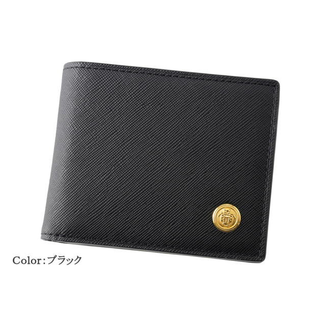 J.PRESS】二つ折り財布(小銭入れ付き札入)□エンブレムボタン