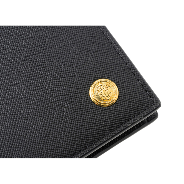 二つ折り財布(小銭入れ付き札入)■エンブレムボタン