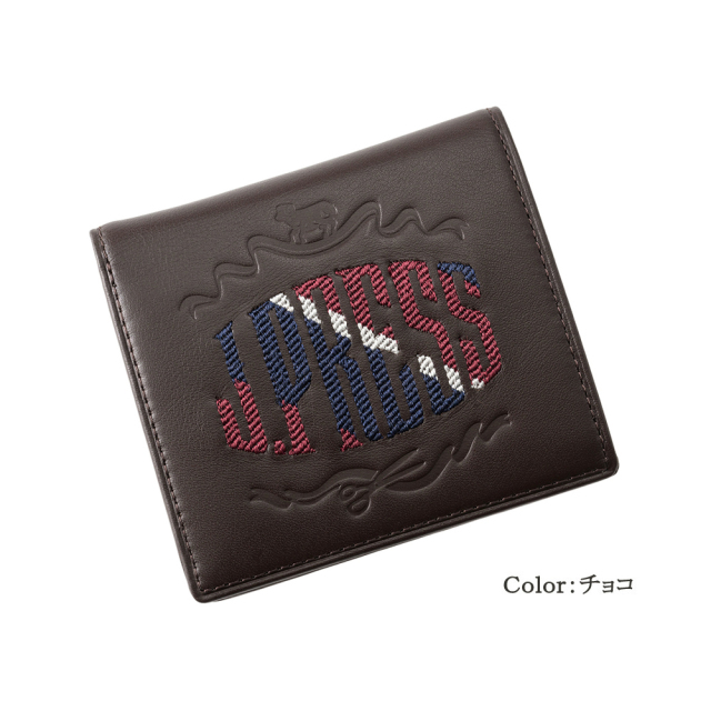 J.PRESS】コンパクト札入□オーセンティックレジメンタル