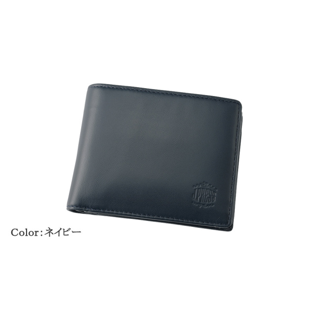【J.PRESS】二つ折り財布(ベロ・小銭入れ付き札入)■シープ×ゴート
