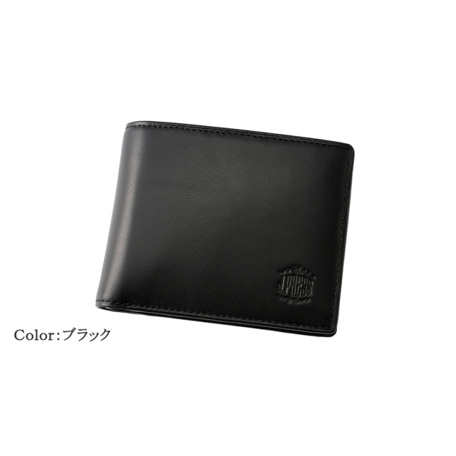 【J.PRESS】二つ折り財布(ベロ・小銭入れ付き札入)■シープ×ゴート