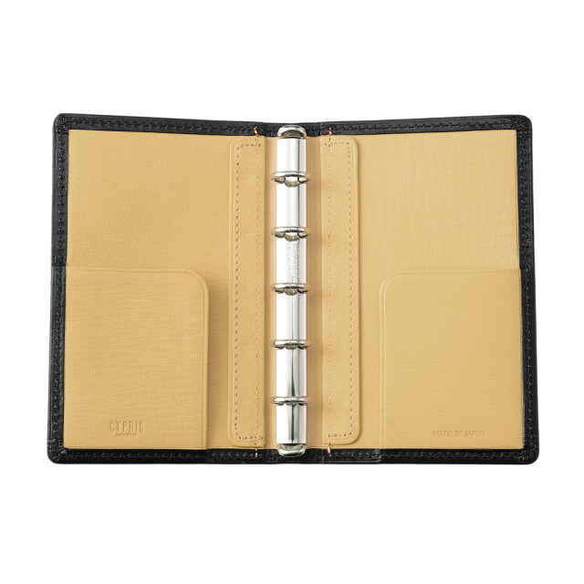 【キプリス】手帳 (ミニ5穴11mm)■シラサギレザー