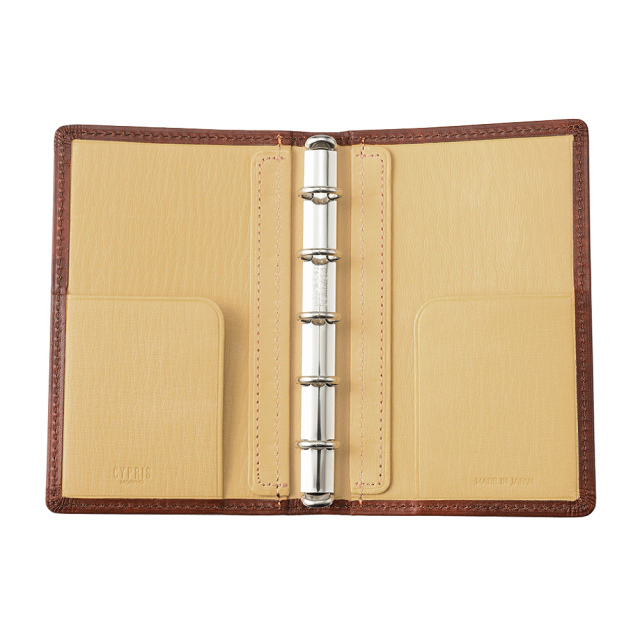 【キプリス】手帳 (ミニ5穴11mm)■シラサギレザー