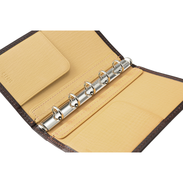 【キプリス】手帳 (ミニ5穴11mm)■シラサギレザー