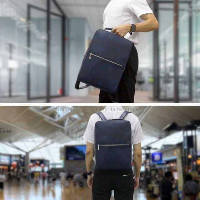 【キプリス】ビジネスバックパック■シラサギレザー