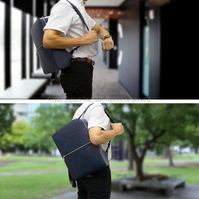 【キプリス】ビジネスバックパック■シラサギレザー