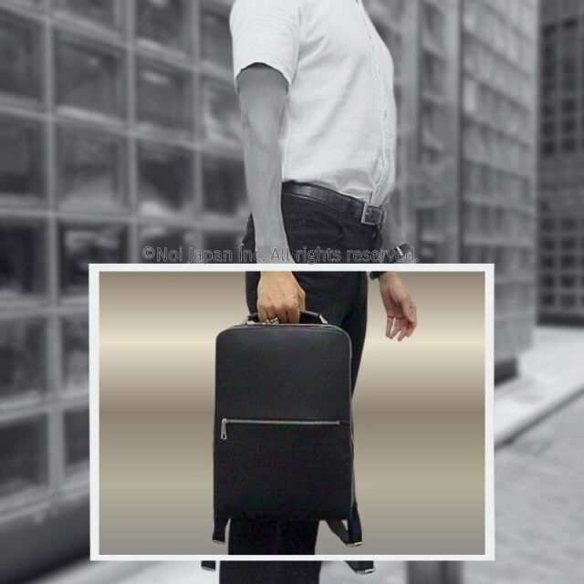 【キプリス】ビジネスバックパック■シラサギレザー