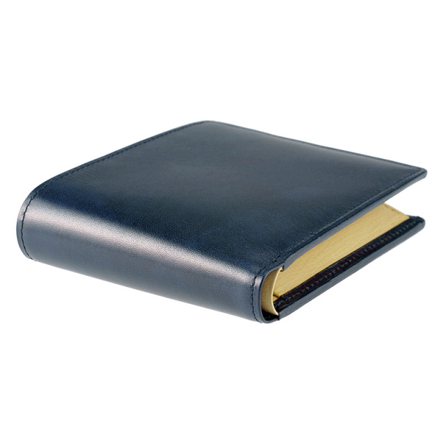 【キプリス】二つ折り財布(ＢＯＸ小銭入れ付き札入)■シラサギレザー